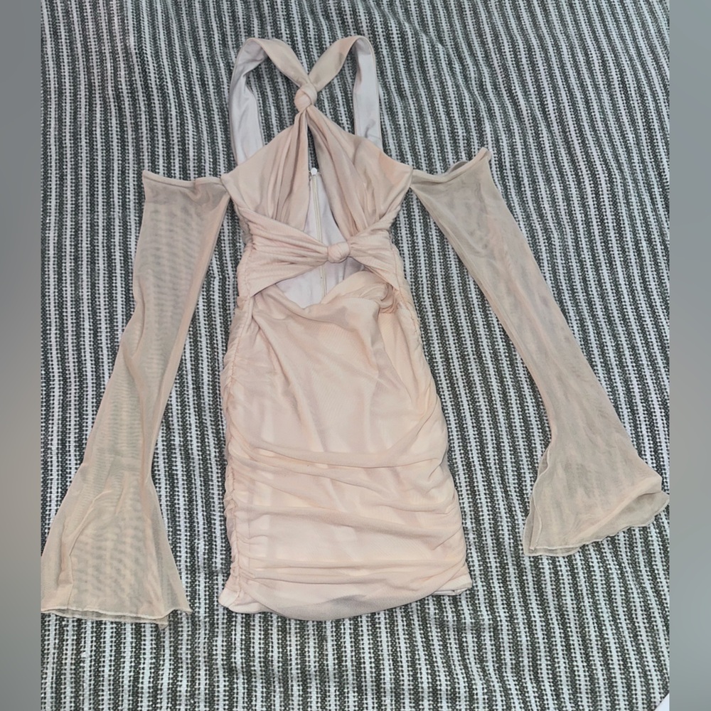 Oh Polly Apricot Mini Dress